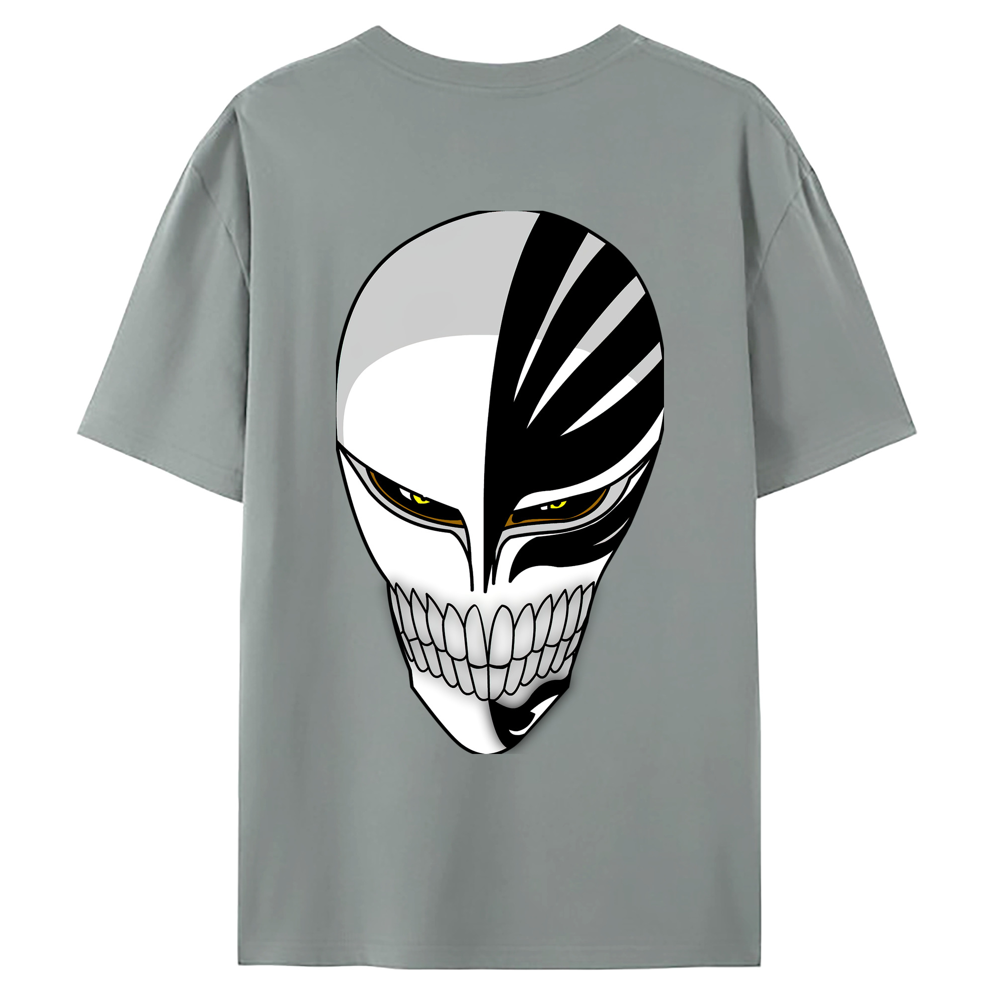 （画像用） ブリーチ 黒崎一護（くろさき いちご）BLEACH Kurosaki Ichigo 綿100％ メンズ半袖Tシャツ（バックプリント） 通気性